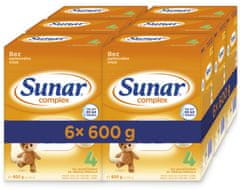 Sunar Complex 4, batoľacie mlieko, 6x600g