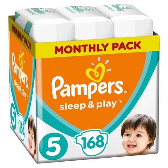 Pampers Sleep & Play Economy 5 Junior (11-16 kg) 168 ks (4x42 ks)