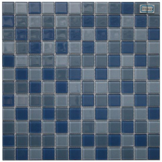 Maxwhite Mozaika L13 + L14 + L15 sklenená modrá mix 29,7x29,7cm sklo