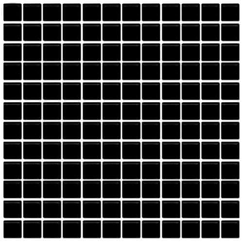Maxwhite Mozaika H37 sklenená čierna antracit 29,7x29,7cm sklo