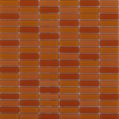 Maxwhite Mozaika ASHS4-3 sklenená oranžová mix 29,7x29,7cm sklo
