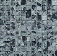 Maxwhite Mozaika JSM-CH016 sklenená šedá čierna 29,7x29,7cm sklo