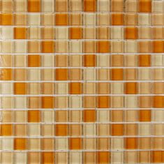 Maxwhite Mozaika ASHS213 sklenená žltá mix 29,7x29,7 sklo