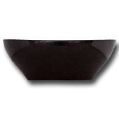 Maxwhite Umývadlo na dosku CORNO čierne, oválné - 40,5x33x14,5cm
