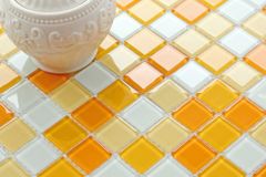 Maxwhite Mozaika CH4006PM sklenená biela žltá oranžová 30x30cm sklo
