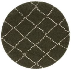 Mint Rugs Kusový koberec Allure 104404 Olive / Green 160x160 (priemer) kruh