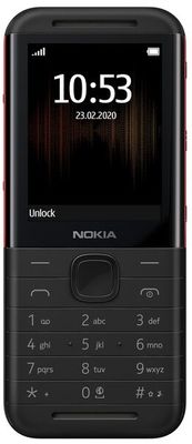 Nokia 5310, tlačidlový telefón, retro, dlhá výdrž, malé rozmery, ľahký, malý, kompaktný mobil, FM rádio, hudobný prehrávač
