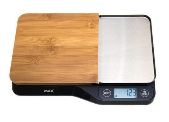 MAX Digitálna kuchynská váha s odnímateľnou krájacou plochou (MKS1501B) - zánovné