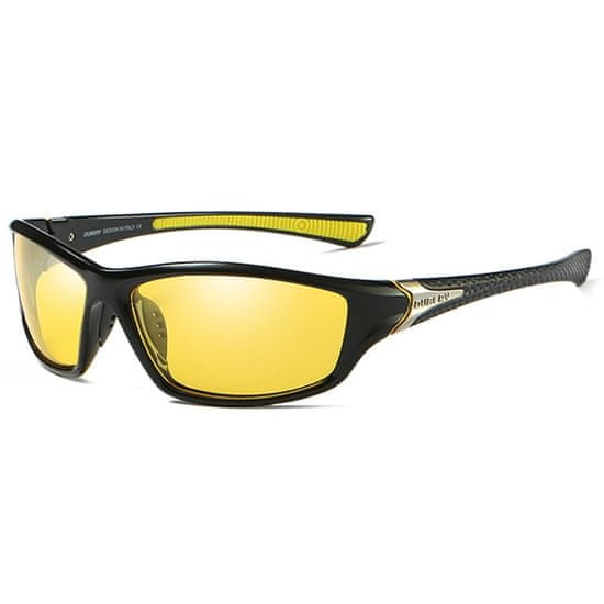 Dubery George 3 slnečné okuliare, Black & Silver / Yellow