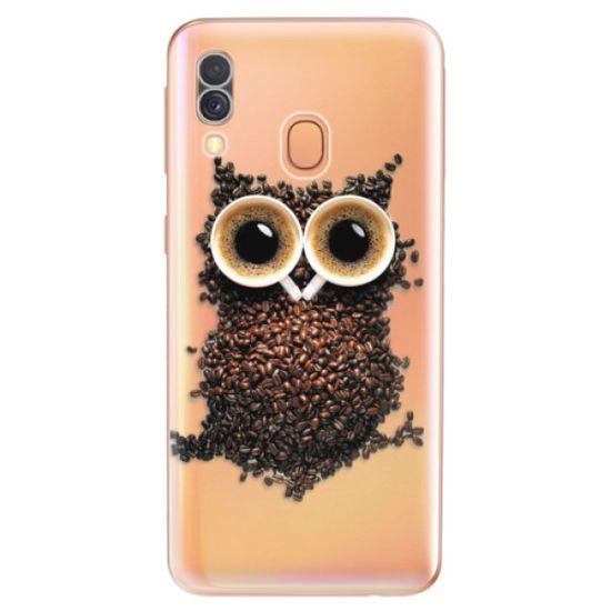 iSaprio Silikónové puzdro - Owl And Coffee pre Samsung Galaxy A40