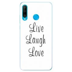 iSaprio Silikónové puzdro - Live Laugh Love pre Huawei P30 Lite