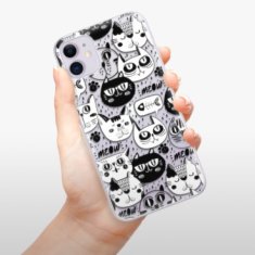 iSaprio Silikónové puzdro - Cat pattern 03 pre Apple iPhone 11