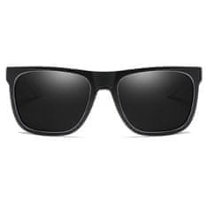 Dubery Newton 4 slnečné okuliare, Black & White / Black