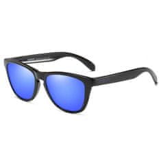 Dubery Mayfield 4 slnečné okuliare, Bright Black / Dark Blue
