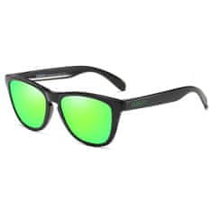 Dubery Mayfield 2 slnečné okuliare, Bright Black / Green
