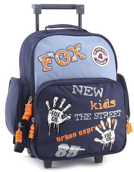 Cool Školský batoh trolley Fox Co. odtlačky rúk