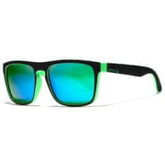 KDEAM Sunbury 6 slnečné okuliare, Black & Green / Green