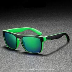 KDEAM Sunbury 6 slnečné okuliare, Black & Green / Green
