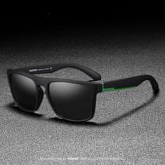 KDEAM Sunbury 2 slnečné okuliare, Black & Green / Black