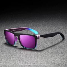 KDEAM Sunbury 3 slnečné okuliare, Black & Purple / Purple