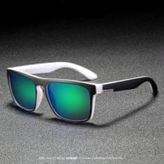 KDEAM Sunbury 19 slnečné okuliare, Black & White / Green