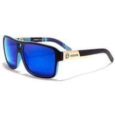 KDEAM Bayonne 9 slnečné okuliare, Black / Blue