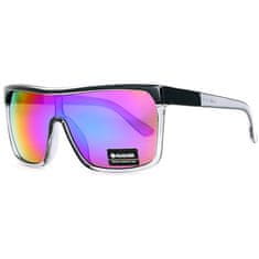 KDEAM Scottmc 4 slnečné okuliare, Black & Clear / Rainbow