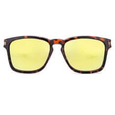 KDEAM Mandan 5 slnečné okuliare, Leopard / Yellow