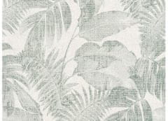 A.S. Création Tapeta so vzorom listov džungle - béžová, zelená 37396-4 - tapety do spálne