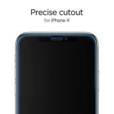 Spigen Full Cover Tr Slim 2-pack ochranné sklo na iPhone 11 Pro / XS / X, čierne