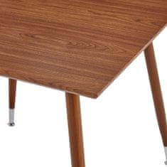 Vidaxl Jedálenský stôl, hnedý 80,5x80,5x73 cm, MDF
