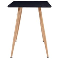 Vidaxl Jedálenský stôl, čierno dubový 120x60x74 cm, MDF