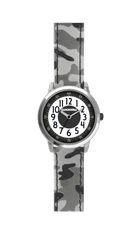 CLOCKODILE Svietivé chlapčenské hodinky ARMY s kamuflážnym vzorom