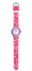 CLOCKODILE Motýľ Ružové trblietky Dievčenské hodinky BUTTERFLIES