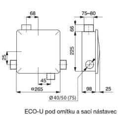 WERNIG EDV radiálna ventilátor SILENT ECO U 100 H IPX5, biely
