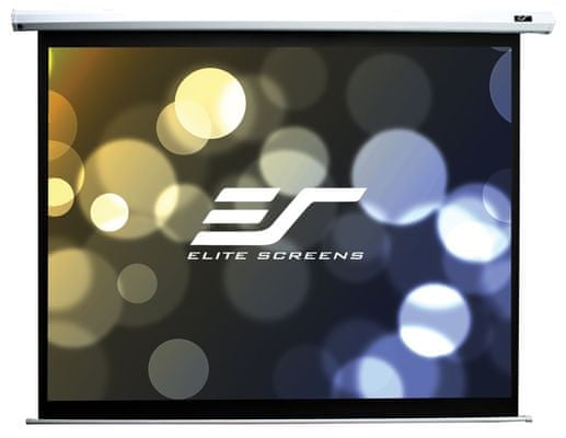 Elite-Screens elektrická roleta, 137 × 244 cm, 110, 16: 9 (ELECTRIC110XH) 110 palcová biela čierne okraje kontrast široký pozorovací uhol