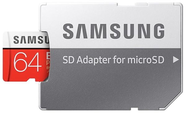 Pamäťová karta Samsung micro SDXC 64GB EVO Plus + SD adaptér vysoká kapacita vysoká rýchlosť 4K UHD