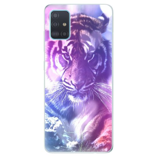 iSaprio Silikónové puzdro - Purple Tiger pre Samsung Galaxy A51
