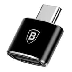 BASEUS adaptér USB / USB Type-C OTG, čierny