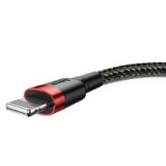 BASEUS Cafule kábel USB / Lightning QC3.0 2m, čierny/červený