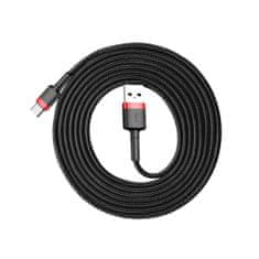 BASEUS Cafule kábel USB / USB-C Quick Charge 3.0 2m, čierny/červený 