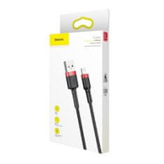 BASEUS Cafule kábel USB / Lightning QC3.0 1m, čierny/červený