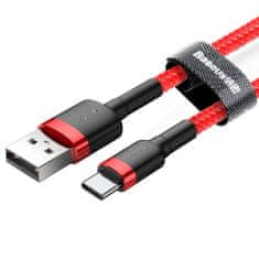BASEUS Cafule kábel USB / USB Type-C QC 3.0 2m, červený