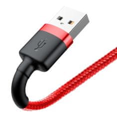 BASEUS Cafule kábel USB / Lightning QC3.0 1m, červený