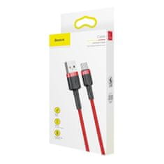 BASEUS Cafule kábel USB / USB-C QC 3.0 1m, červený