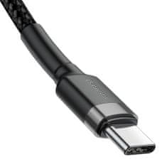 BASEUS Cafule kábel USB-C / USB-C 60W QC 3.0 1m, sivý
