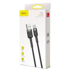 BASEUS Cafule kábel USB / USB-C QC 3.0 2A 3m, čierny/sivý