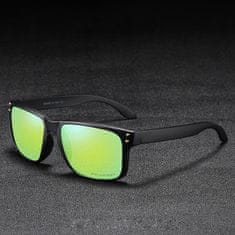 KDEAM Trenton 5 slnečné okuliare, Black / Light Green
