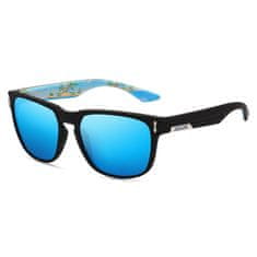 KDEAM Andover 5 slnečné okuliare, Black & Pattern / Sky Blue