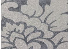 A.S. Création Kvetinová ornamentálna tapeta - šedá, strieborná 37270-1 - tapety do spálne